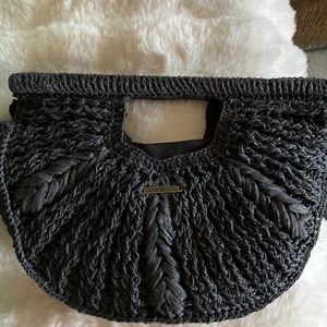 COPY - O’Neill black straw purse/clutch NWT